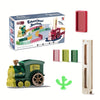🚂 Interactive Domino Train Track layer Toy Set for Youngsters - Automatic Play, Sound & Light Effects,