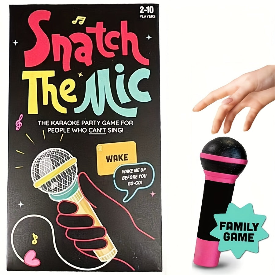 This Snatch The Mic Game to Turn Any Gathering into an Epic Sing-Off,t Become a Rock Star! 🎤🤩