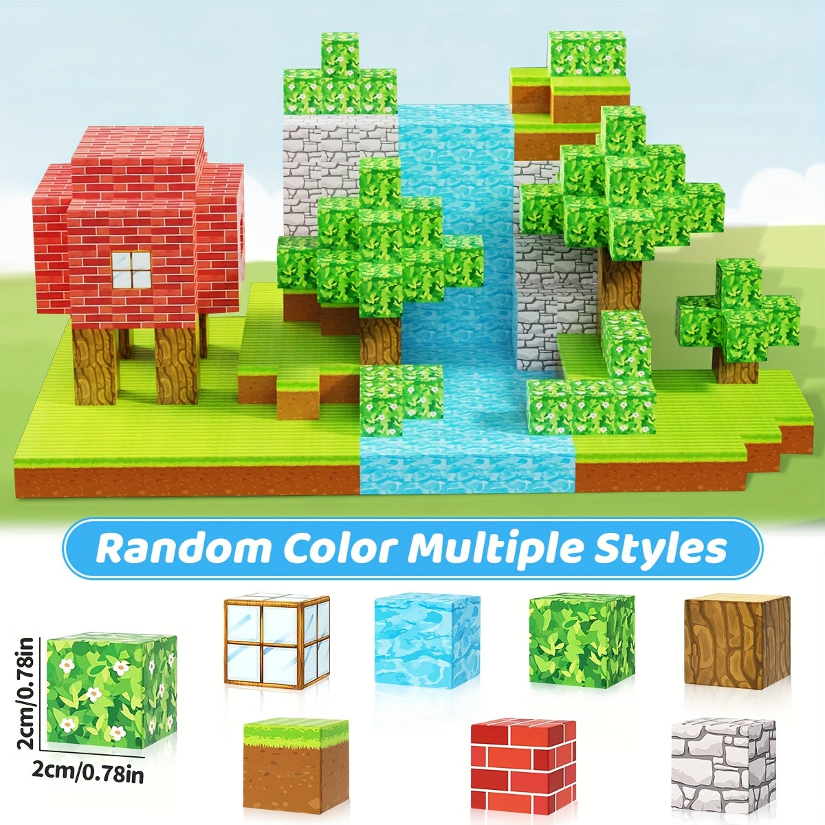 MINECRAFT INSPIRED Magnetic Blocks 128/148/164pcs Construction Toy for ALL Kids