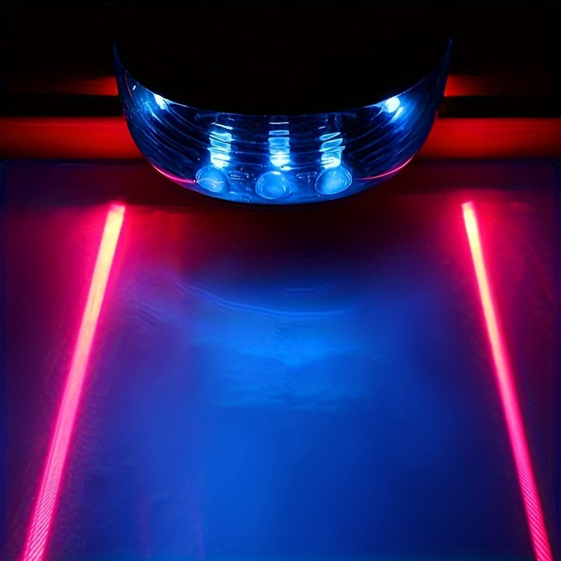 🚴 LED Bicycle Tail Light with 5 LEDs & 2 Laser Beams – Ride Safely, Shine Bright!