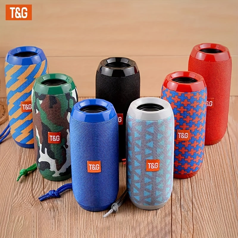TG117 Portable Wireless Speaker, TWS Stereo, Built - In Mic For Calls - FM Radio, TF Card, USB Playback