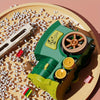 🚂 Interactive Domino Train Track layer Toy Set for Youngsters - Automatic Play, Sound & Light Effects,