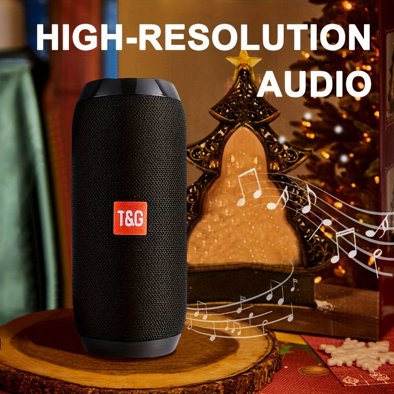 TG117 Portable Wireless Speaker, TWS Stereo, Built - In Mic For Calls - FM Radio, TF Card, USB Playback