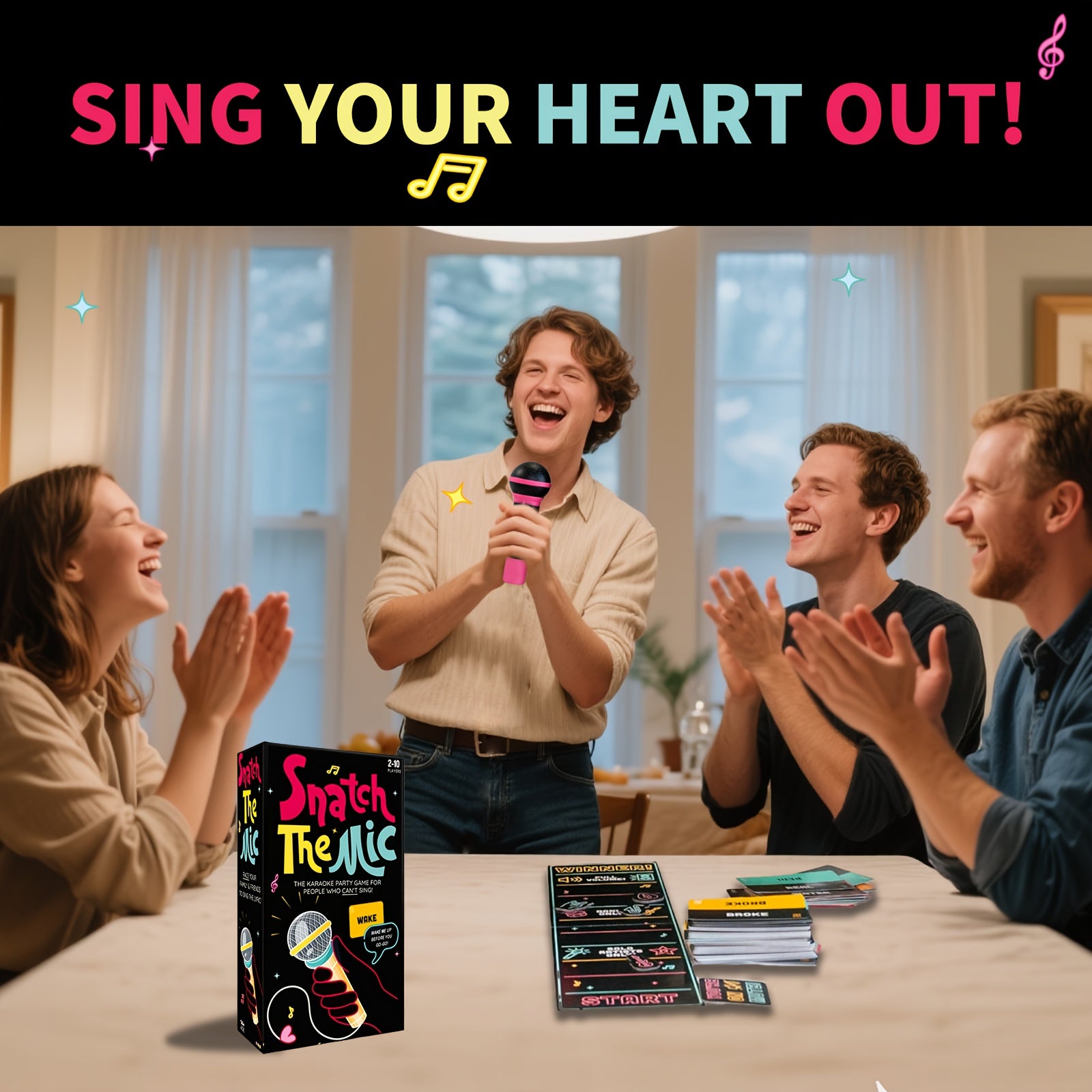 This Snatch The Mic Game to Turn Any Gathering into an Epic Sing-Off,t Become a Rock Star! 🎤🤩