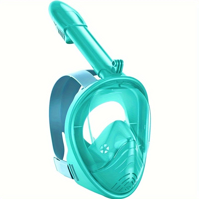 🏊‍♂️ Youngsters' Black Full-Face Snorkel Mask – Ultimate Underwater Adventure!