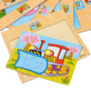 Puzzles Wooden Kids Baby Cartoon Learning Educational Toys