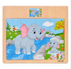 Puzzles Wooden Kids Baby Cartoon Learning Educational Toys