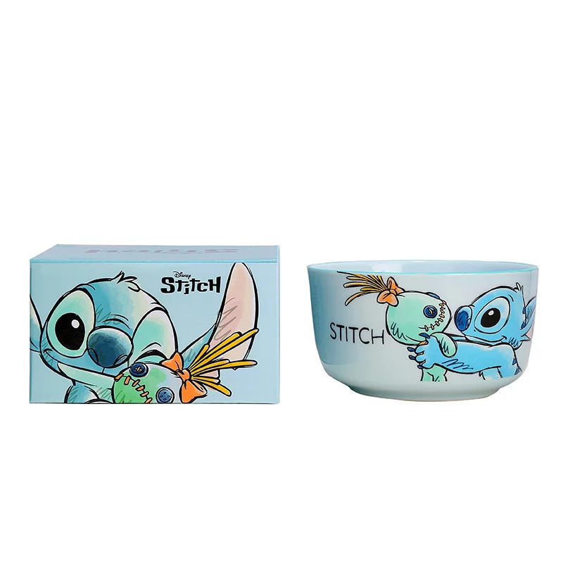 Stitch Dinnerware Set Salad Bowl & Dinner Plates