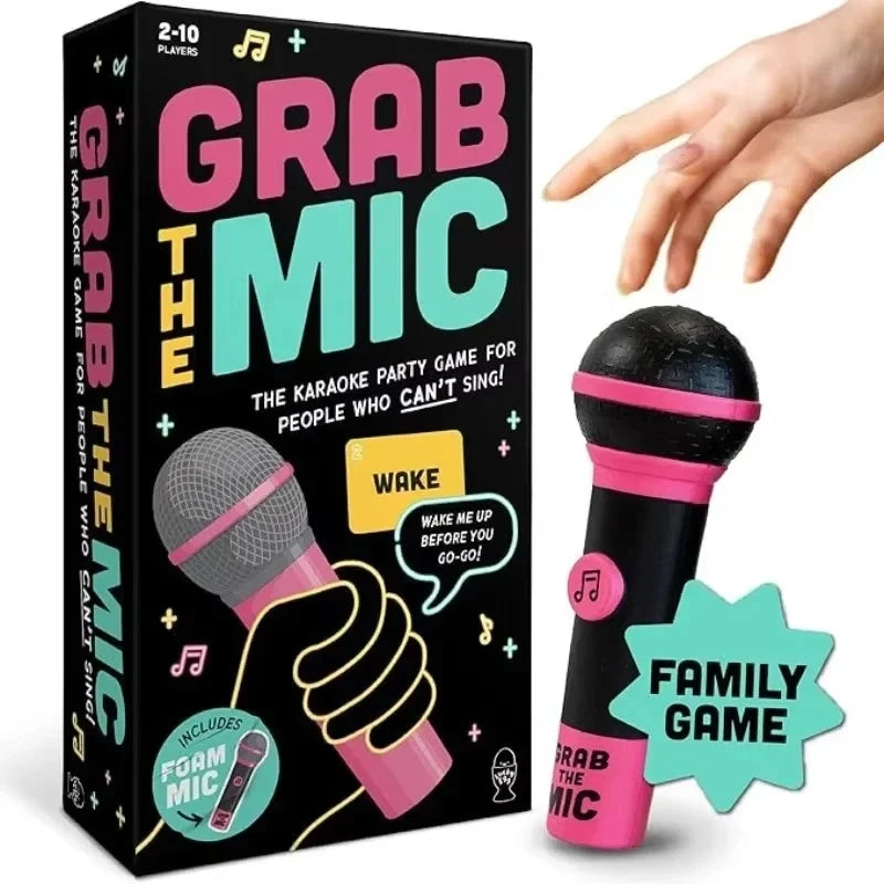 Family Karaoke Game - Grab the Mic Multiplayer with Lyric Cards
