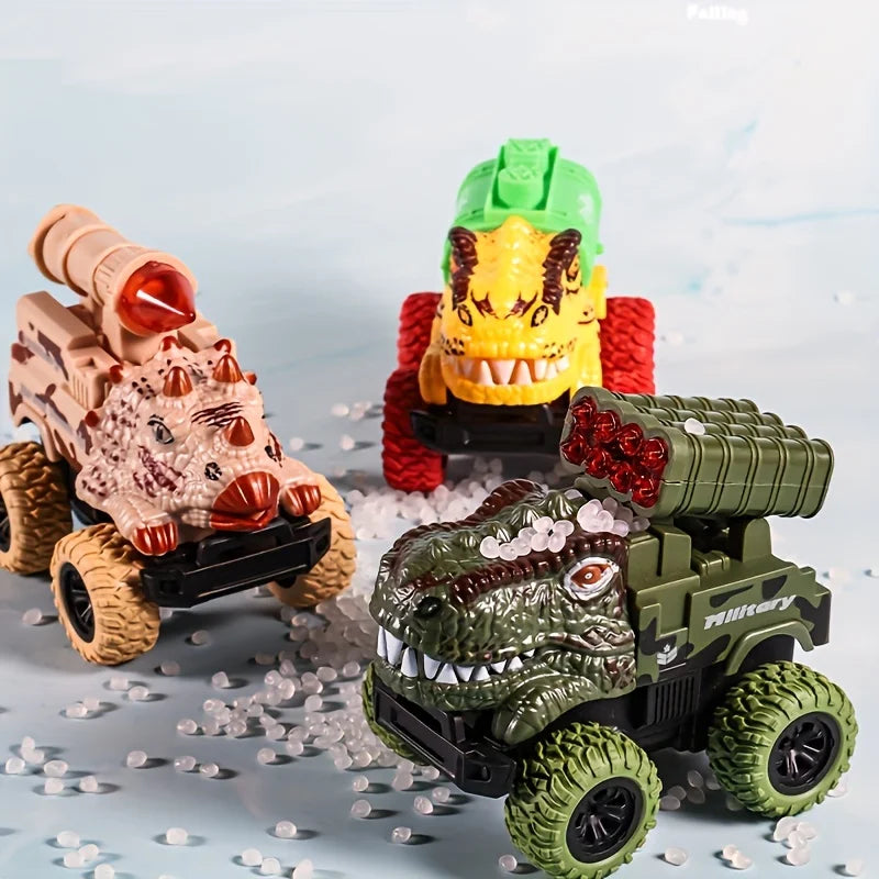 🦖 Pull Back Dinosaur Transport Truck Toy – T-Rex Dino Monster Adventure!