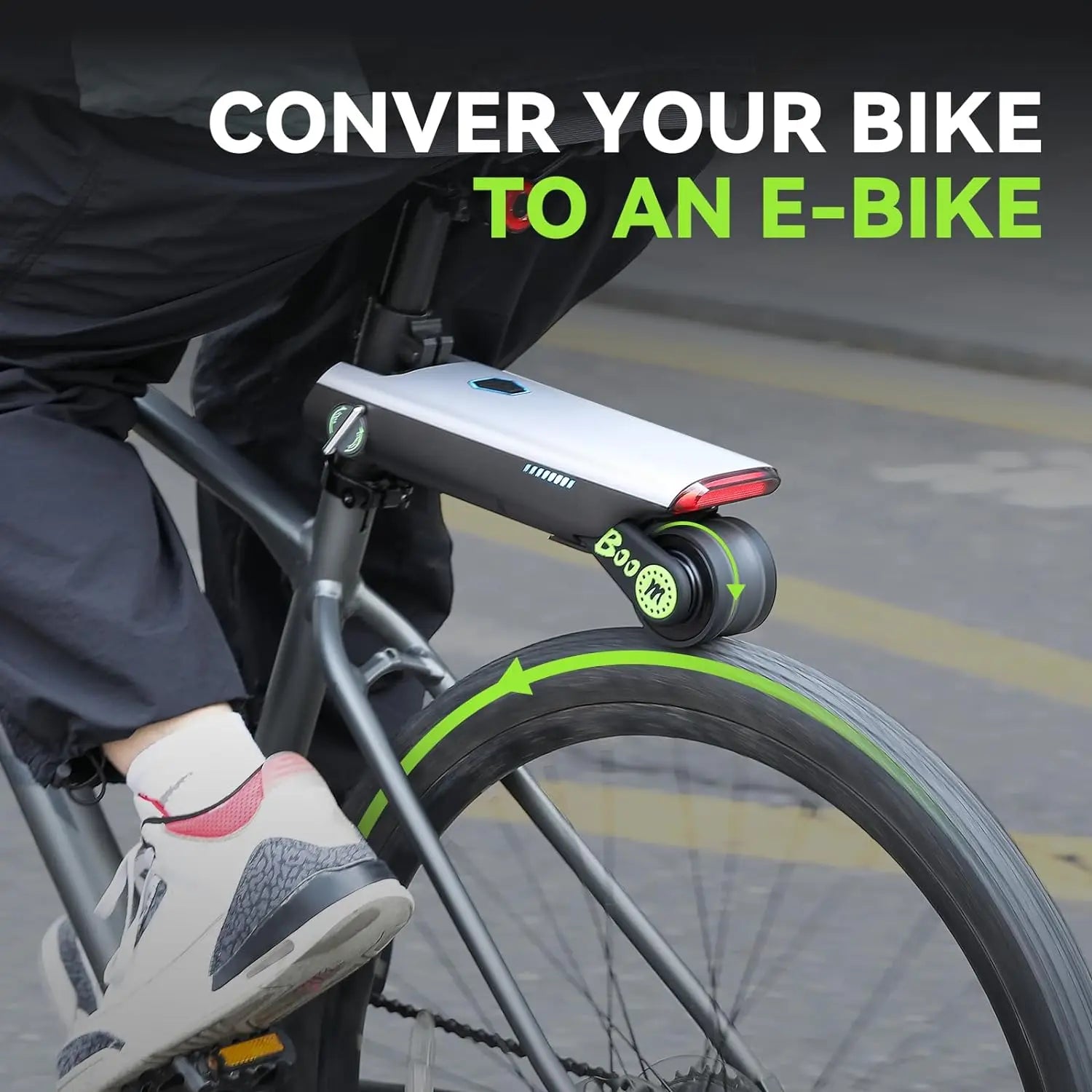 🚴 Electric Bike Conversion Kit – 31-Mile Range, 15.5mph, Tool-Free Install, App Control 🚴