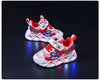 🕷️ Spiderman Baby Boys LED Sneakers – Light-Up Fun for Little Feet! 👶