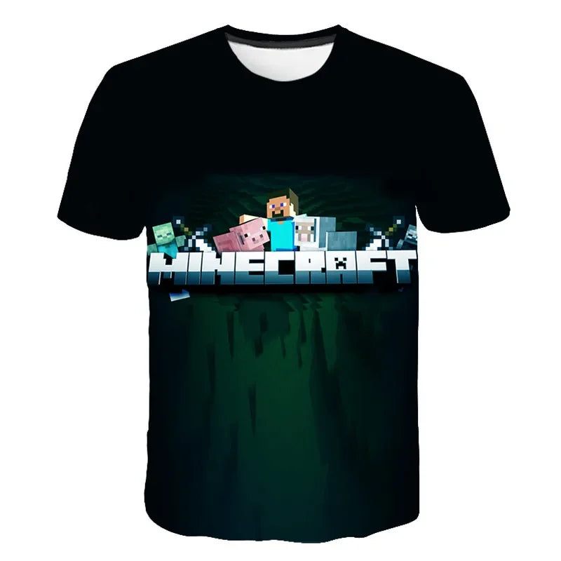 ⛏️ Minecraft Kids T-Shirt – Adventure-Ready Clothing for Young Gamers! 🎮