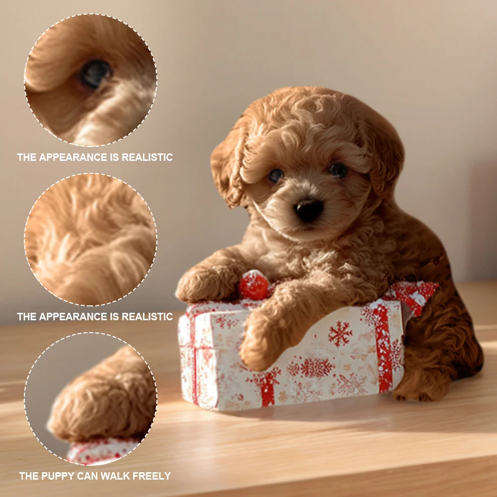 Robot Dog Acts Like A Real Puppy. Real Walking Stuffed Animal Dog