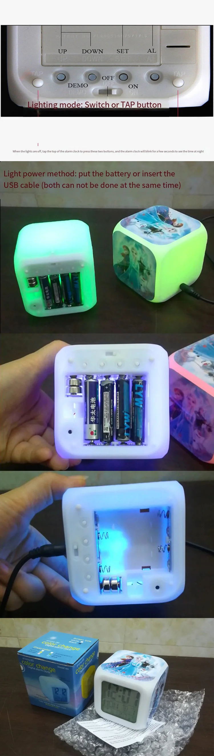 Stitch LED Alarm Clock – Color-Changing Night Light for Lilo & Stitch Fans! 💤