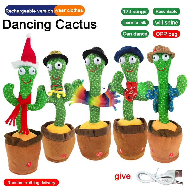 🕺🎤 Dancing & Talking Cactus Toy – The Ultimate Fun Companion!