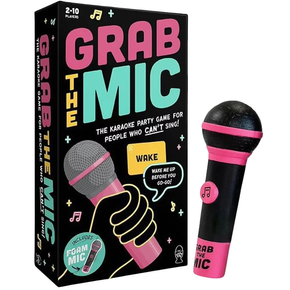 Family Karaoke Game - Grab the Mic Multiplayer with Lyric Cards