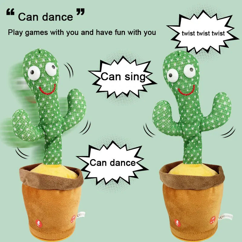 🕺🎤 Dancing & Talking Cactus Toy – The Ultimate Fun Companion!