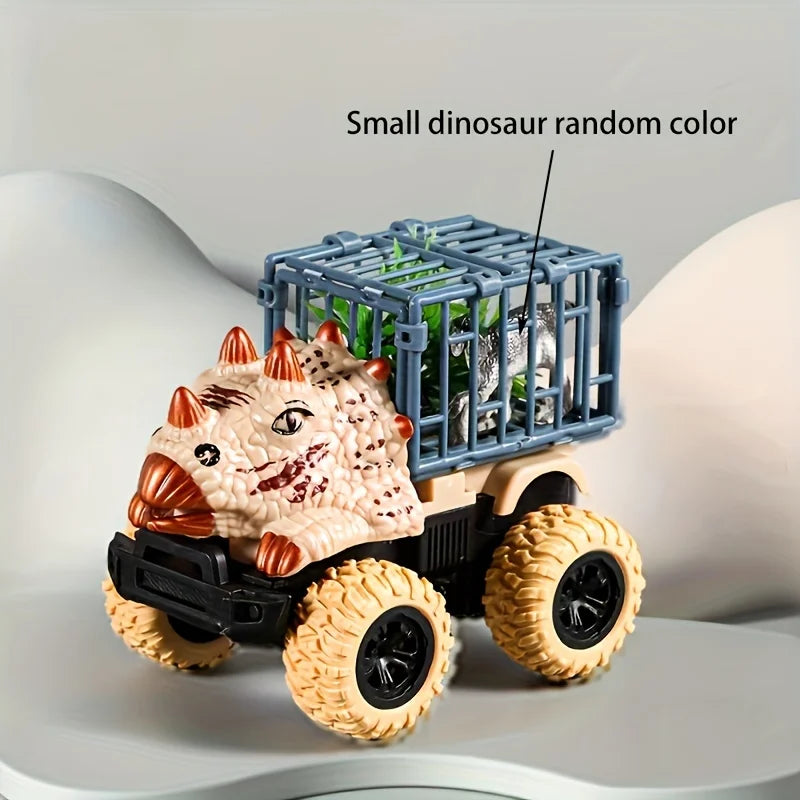 🦖 Pull Back Dinosaur Transport Truck Toy – T-Rex Dino Monster Adventure!