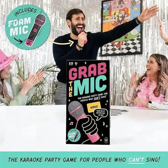 Family Karaoke Game - Grab the Mic Multiplayer with Lyric Cards
