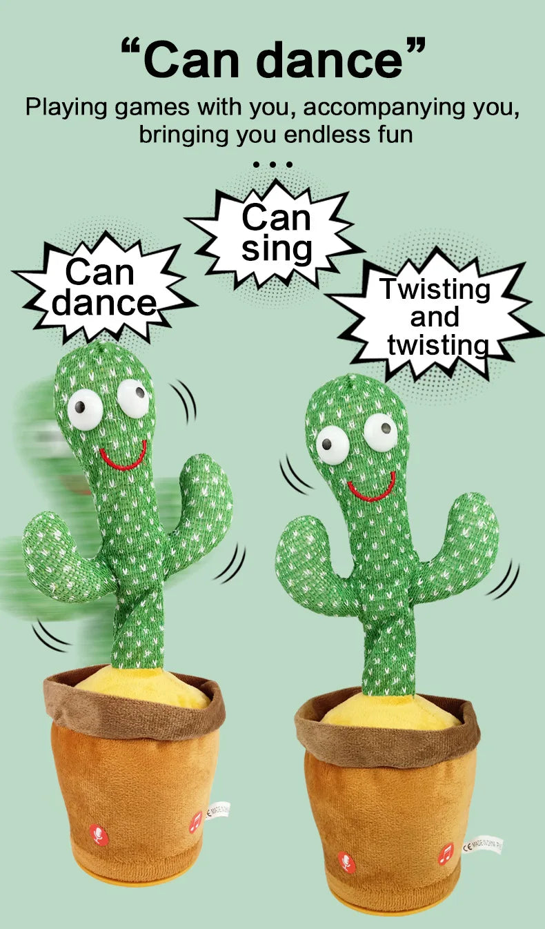 🕺🎤 Dancing & Talking Cactus Toy – The Ultimate Fun Companion!