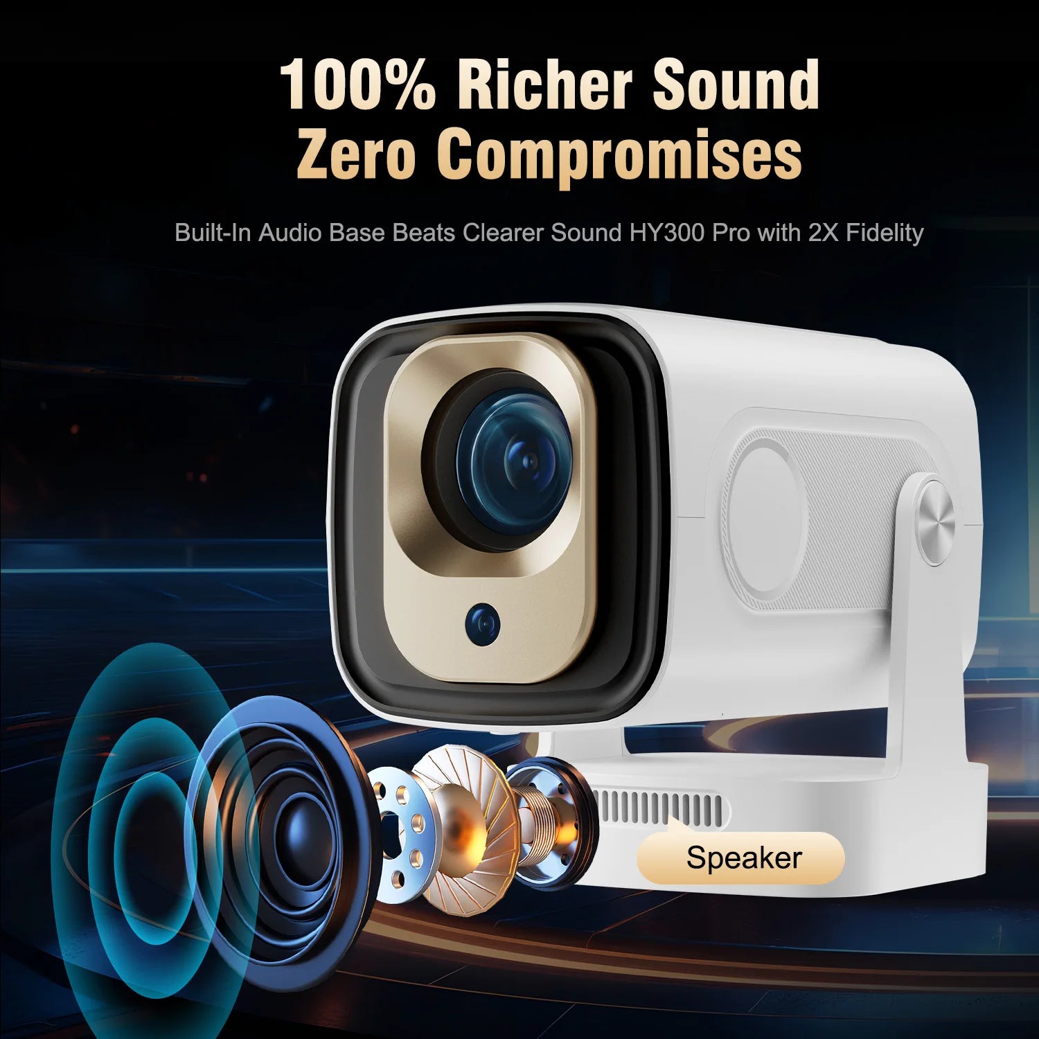 Magcubic Projector HY310 Auto Focus 4K Native 1080P 330ANSI Android11 ...