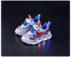 🕷️ Spiderman Baby Boys LED Sneakers – Light-Up Fun for Little Feet! 👶