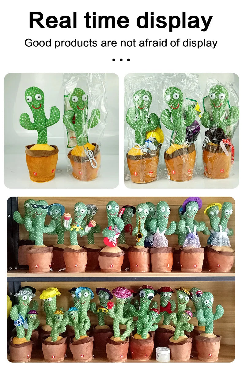 🕺🎤 Dancing & Talking Cactus Toy – The Ultimate Fun Companion!