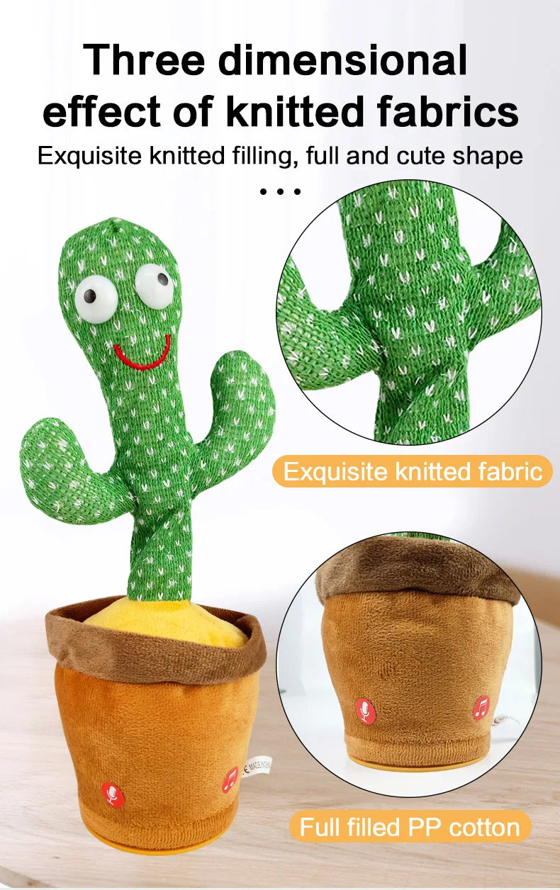 🕺🎤 Dancing & Talking Cactus Toy – The Ultimate Fun Companion!