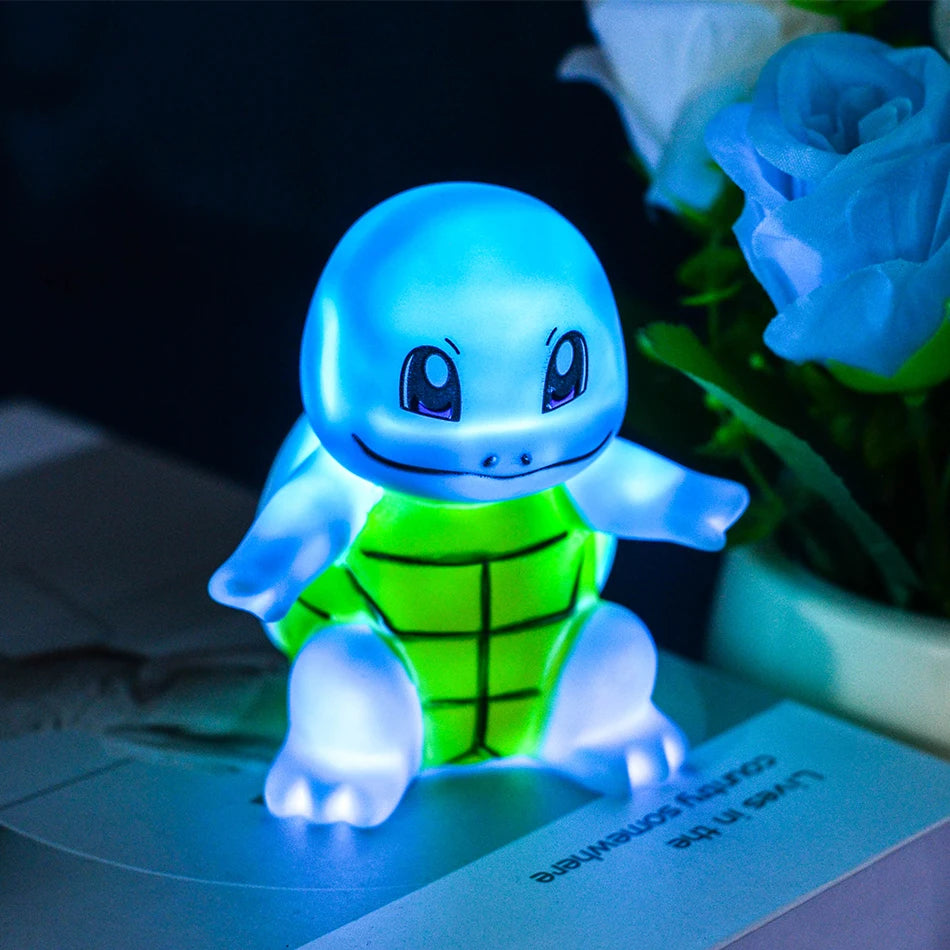 🃏 12cm Pokemon Pikachu Night Light Glowing Pokémon Pikachu Bedside Lamp