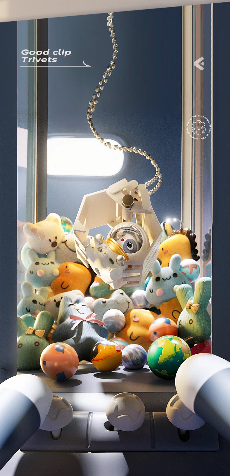 🏆 Doll Catching Machine – Space-Themed Claw Machine for Kids! 🚀