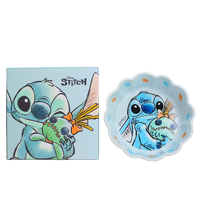Stitch Dinnerware Set Salad Bowl & Dinner Plates