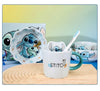 Stitch Dinnerware Set Salad Bowl & Dinner Plates