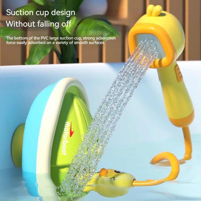 Cute Duck Electric Water Spray Bathroom Toys Baby Bath And Shower Bathtubs I