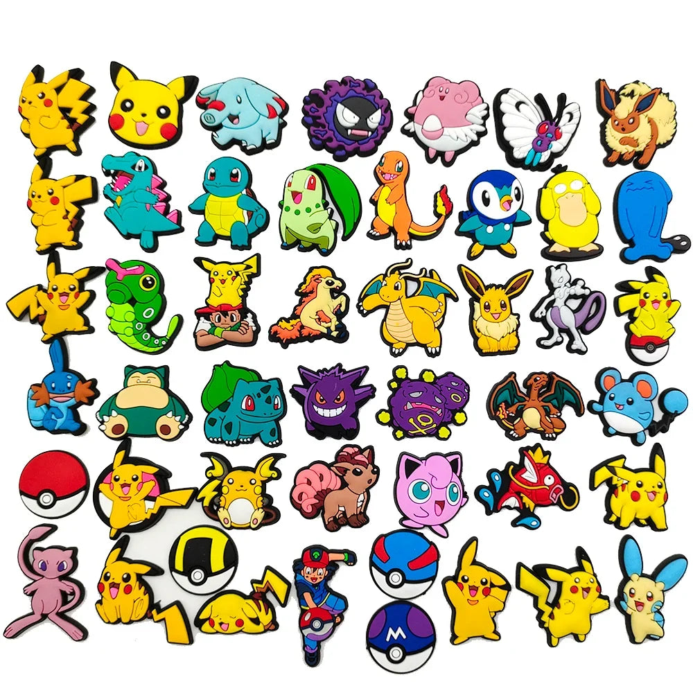 ✨ 47pcs Pokémon Crocs Charms – The Ultimate Pokémon Accessories for Your Crocs! 🥿✨