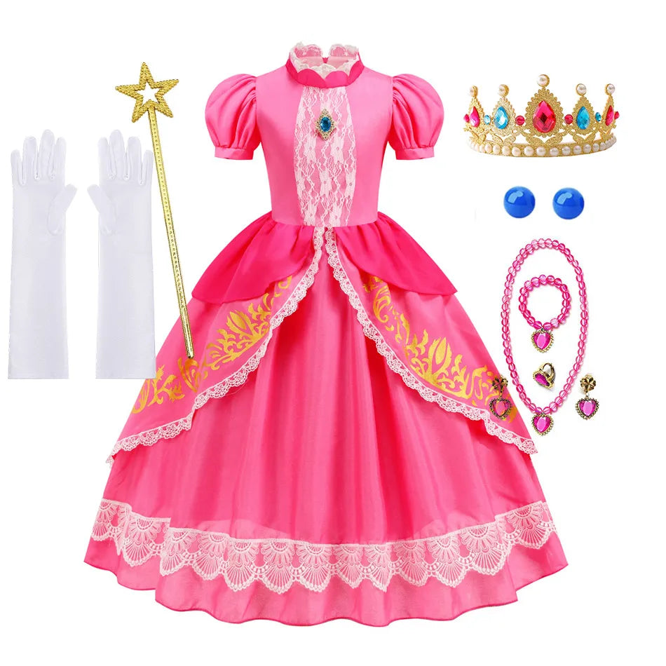 👑 Ball Gown Princess Costume – Enchanting Dress for Little Royals! 👑