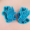 Bluey Bingo Cartoon Cute Little Creative Cake Mold BlueyHigh-Quality Plastic Biscuit Cookie Mold