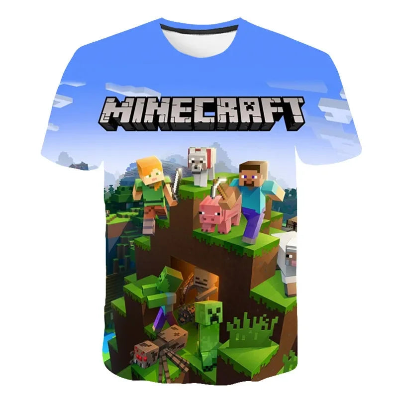 ⛏️ Minecraft Kids T-Shirt – Adventure-Ready Clothing for Young Gamers! 🎮