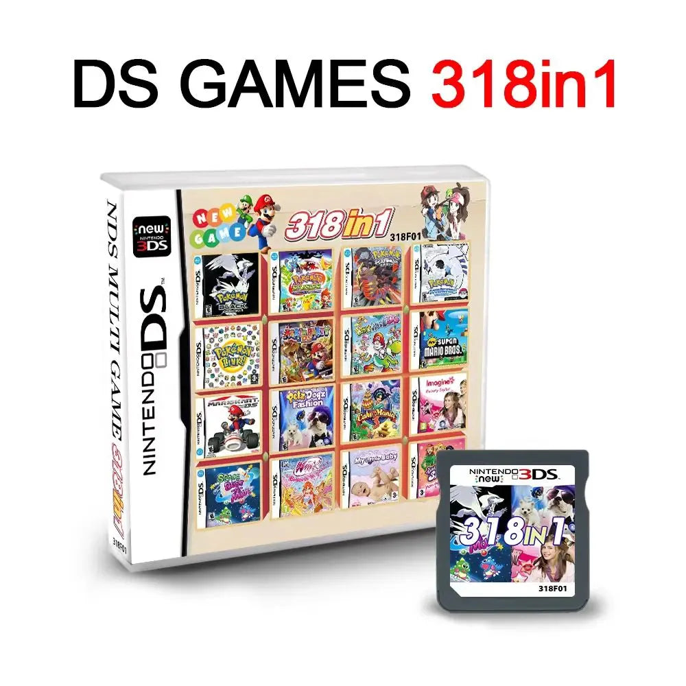 4300in1 NDS Game Cassette Mario DS Handheld Game Console V2 New Edition Classic Games Collection NDS Game Combo Cards Toy Gift