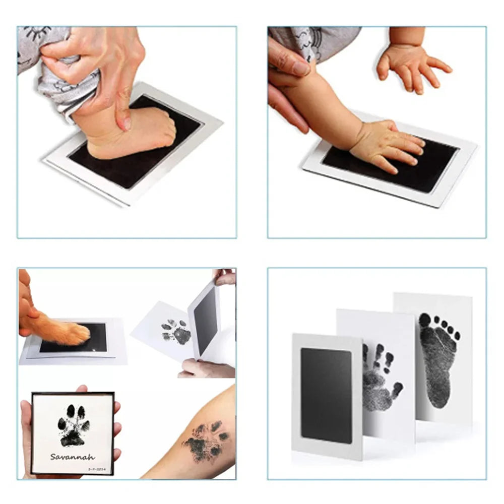Baby DIY Hand And Footprint Ink Pad Kit Baby Safe