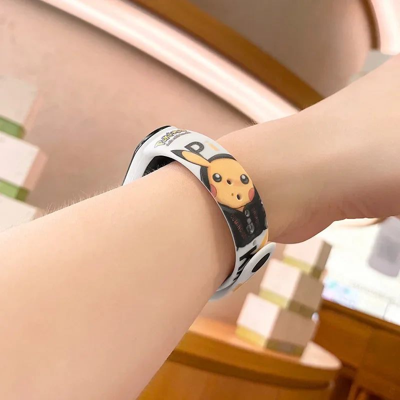 Pokemon Electronic Watch Pikachu Digital Electronic Waterproof LED Bracelet Wristband