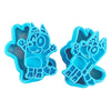 Bluey Bingo Cartoon Cute Little Creative Cake Mold BlueyHigh-Quality Plastic Biscuit Cookie Mold