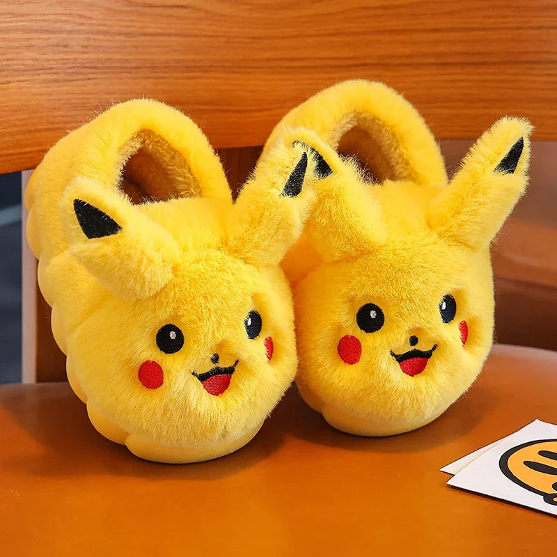 🌟 Pikachu Cotton Slippers – Cozy, Cute, and Cartoon-Perfect for Your Feet! 🧦
