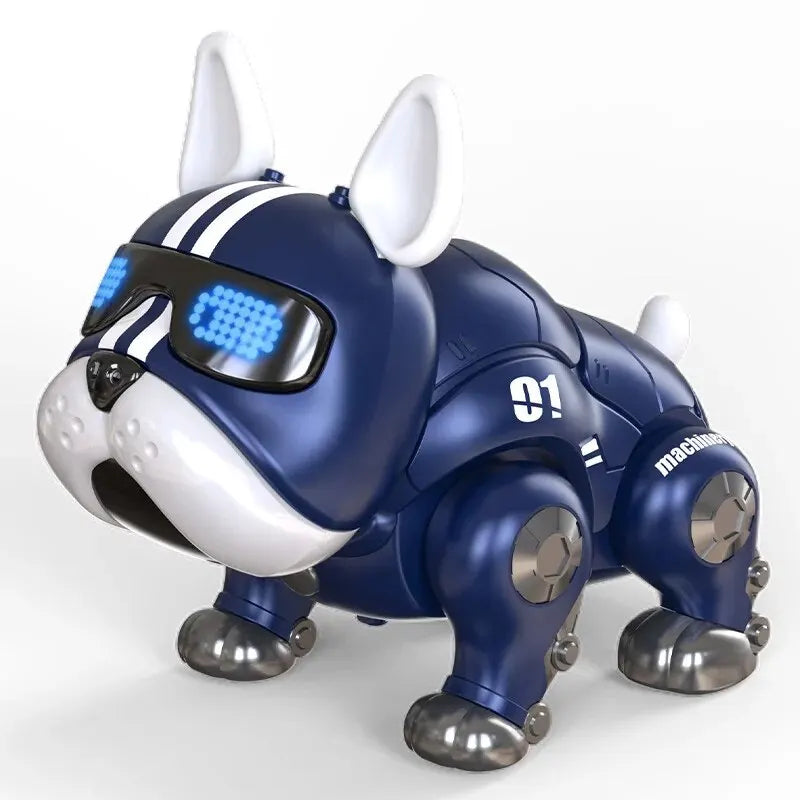 🐶 V01  Bull Dog Violent Dog – Interactive Dog that’s Intelligent & Plays Music Robot Dog Toy 🎶🤖