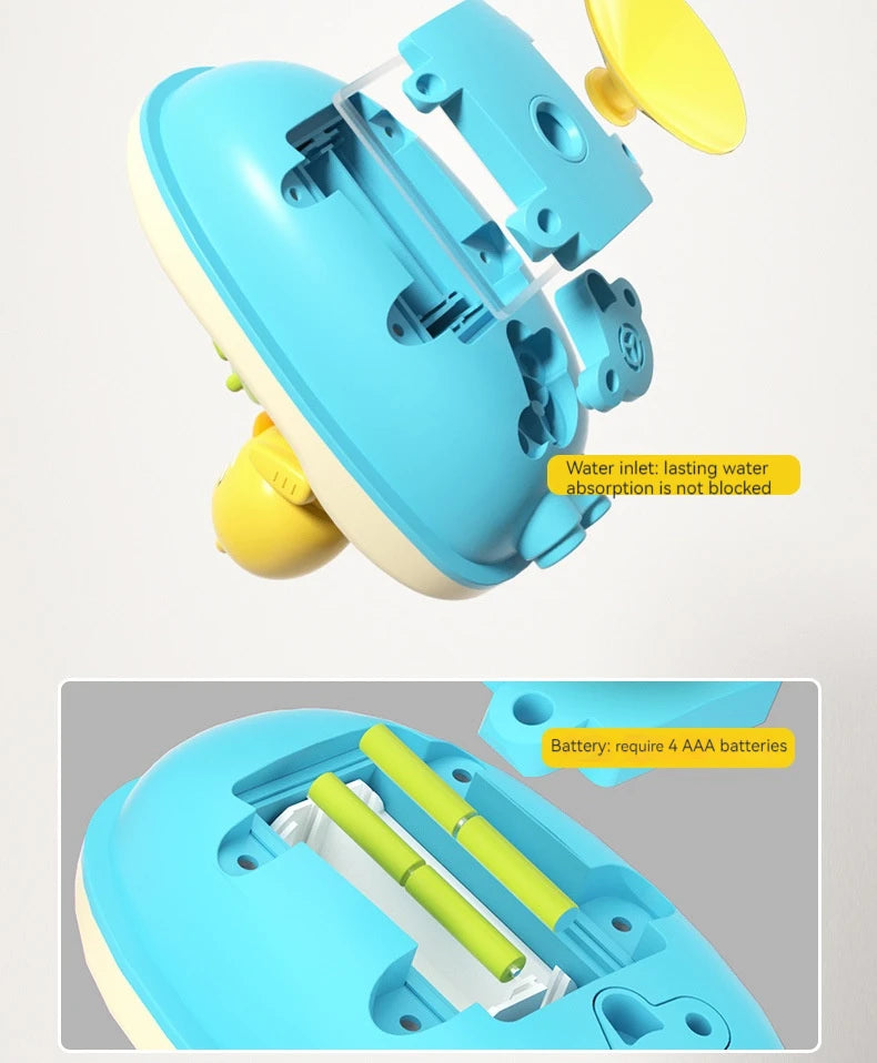 Cute Duck Electric Water Spray Bathroom Toys Baby Bath And Shower Bathtubs I