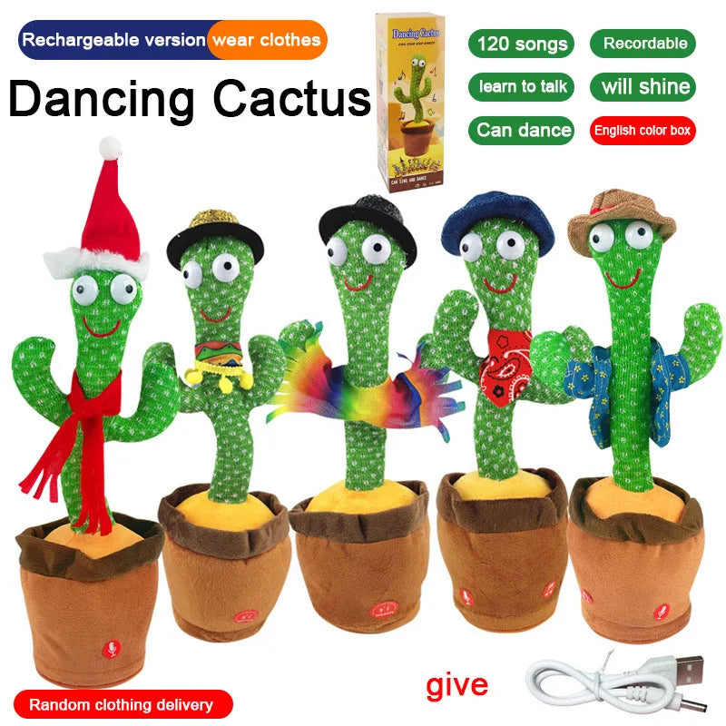 🕺🎤 Dancing & Talking Cactus Toy – The Ultimate Fun Companion!