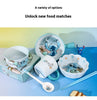 Stitch Dinnerware Set Salad Bowl & Dinner Plates