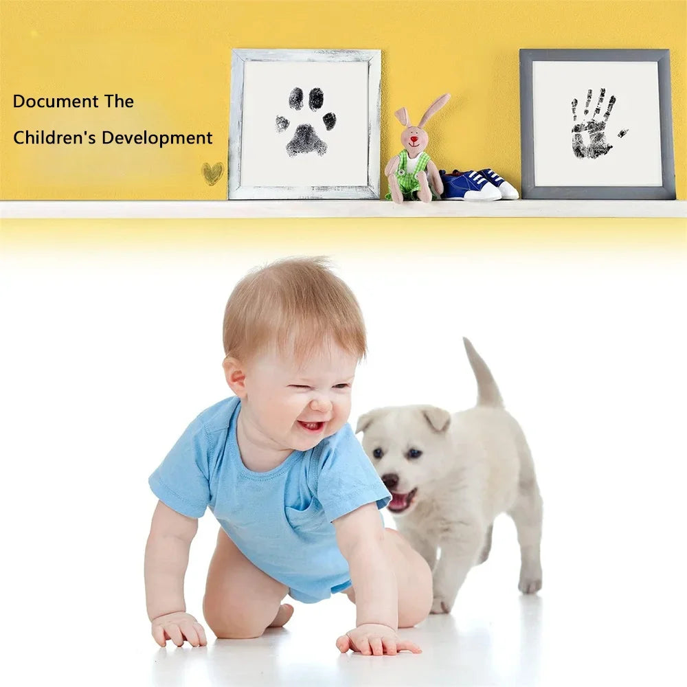 Baby DIY Hand And Footprint Ink Pad Kit Baby Safe