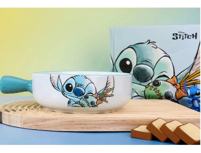 Stitch Dinnerware Set Salad Bowl & Dinner Plates
