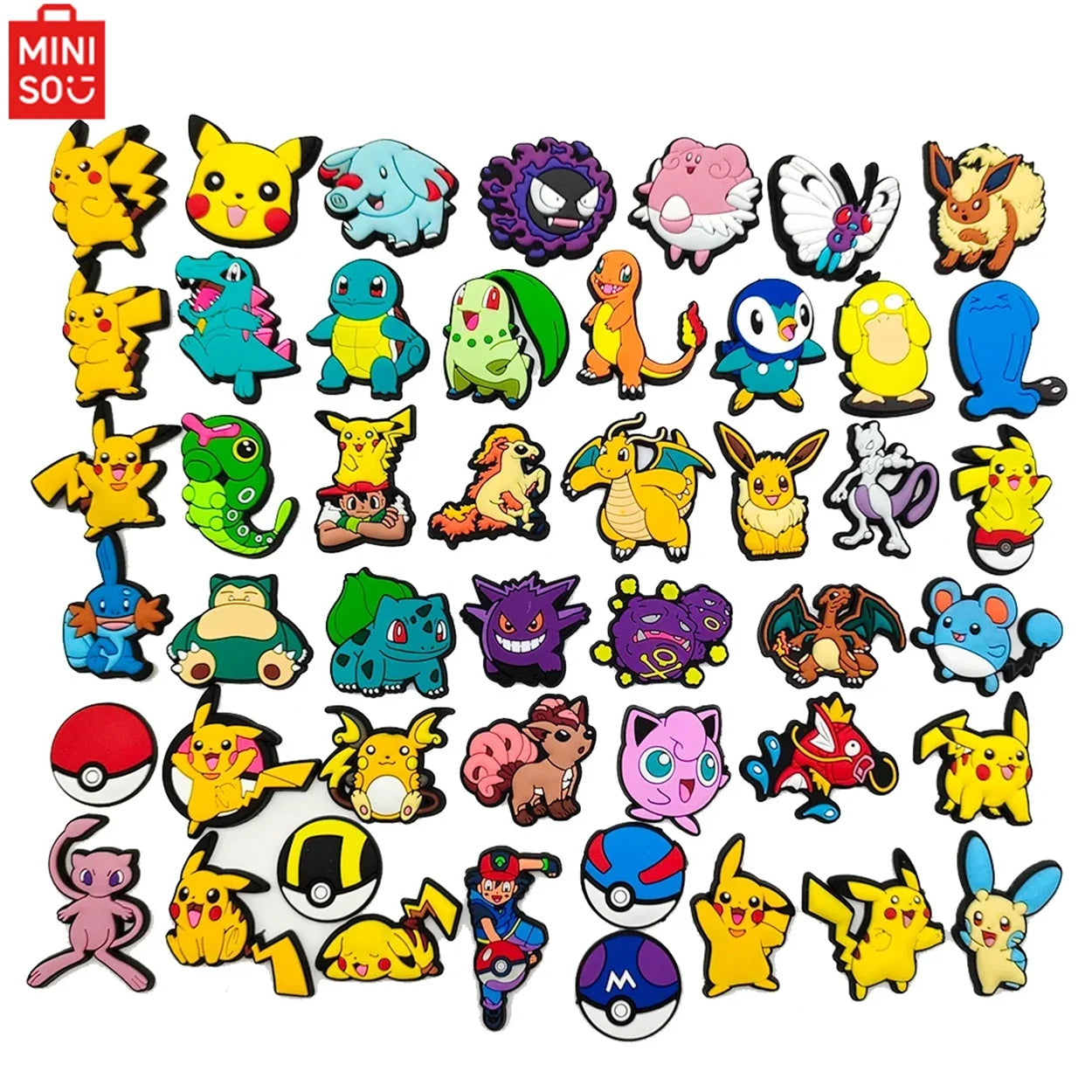 ✨ 47pcs Pokémon Crocs Charms – The Ultimate Pokémon Accessories for Your Crocs! 🥿✨